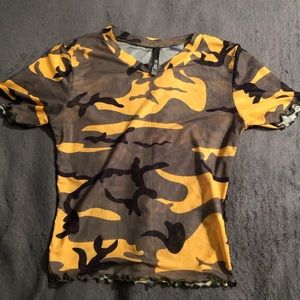 Camo Crop Top
